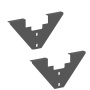 Косынка жесткости (к-т из 2х штук) МК.КС.AN Антрацит