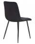 Стул для кухни DOBRIN ALEX, черные матовые ножки, черный велюр (V108-77)