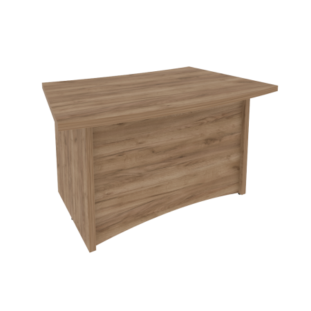 Стол руководителя криволинейный KSR-5 Дуб табак 1400*900*765