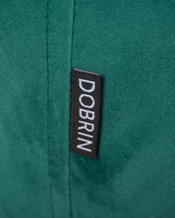 Стул для кухни DOBRIN RICHARD, черные матовые ножки, зелёный велюр (V108-64)