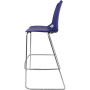 Барный стул ITALSEAT Race-Bar синий пластиковый, цвет Blu RAL 5002