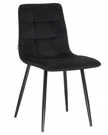Стул для кухни DOBRIN ALEX, черные матовые ножки, черный велюр (V108-77)