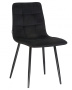 Стул для кухни DOBRIN ALEX, черные матовые ножки, черный велюр (V108-77)