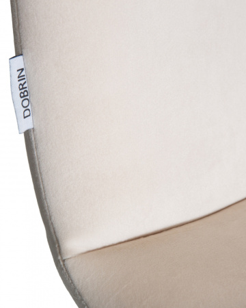 Стул для кухни DOBRIN CHILLY, Кремовый Holland 05, основание черное