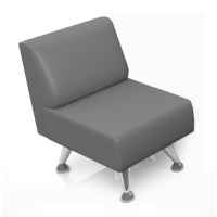 Одноместный диван без подлокотников Лайт  1 Одноместный диван без подлокотников Лайт  1