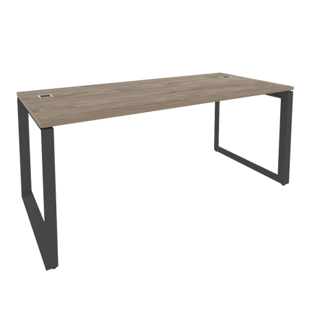 Стол рабочий руководителя на О-образном м/к O.MO-SRR-5.8 Тиквуд тёмный/Антрацит металл 1780*800*750