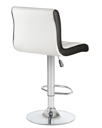Стул барный DOBRIN CANDY, бело-чёрный