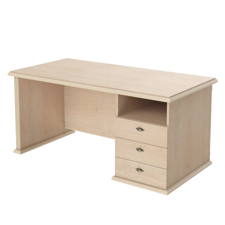 Стол руководителя однотумбовый RDT 168.A(R) Бук Тиара 1600х800х750 Стол руководителя однотумбовый RDT 168.A(R) Бук Тиара 1600х800х750