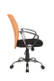 Кресло Smart m RCH 8075 Чёрная ткань/Оранжевая сетка (DW-05)