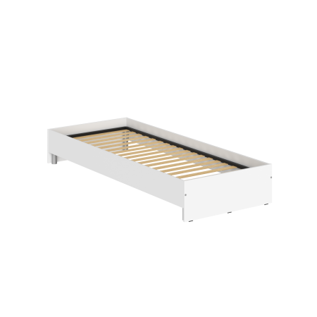 Кровать без изголовья KBW 208 Белый 2040х840х300 KANN