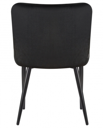 Стул для кухни DOBRIN RICHARD, черные матовые ножки, черный велюр (V108-77)
