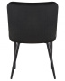 Стул для кухни DOBRIN RICHARD, черные матовые ножки, черный велюр (V108-77)