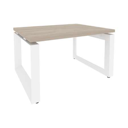 Стол журнальный на О-образном м/к O.MO-SJ-1 Дуб аттик/Белый металл 780*600*450