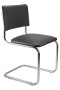 Стул сильвия хром Кожа зам Чёрный