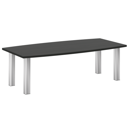 Стол переговорный M-LT.SP-2 Суар тёмный/Нерж. сталь 2400*1200*750