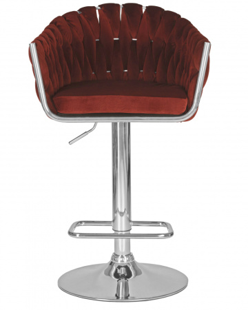Стул барный DOBRIN MARCEL, винный велюр (MJ9-35)