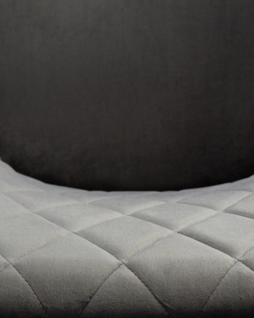 Стул для кухни DOBRIN ROBERT, черные матовые ножки, велюр V108-92 Антрацит