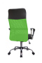 Кресло Smart RCH 8074 Чёрная ткань/Зелёная сетка