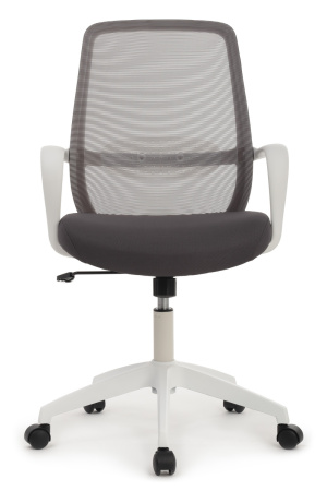 Кресло Fast W-207 white plastic Белый пластик/Серая сетка 60-62-97*105