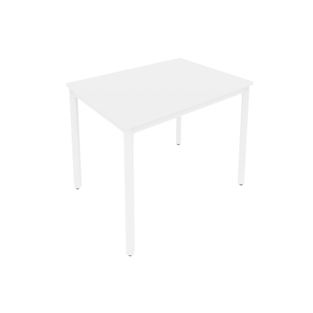 Стол письменный на металлокаркасе С.СП-3 Белый/Белый металл