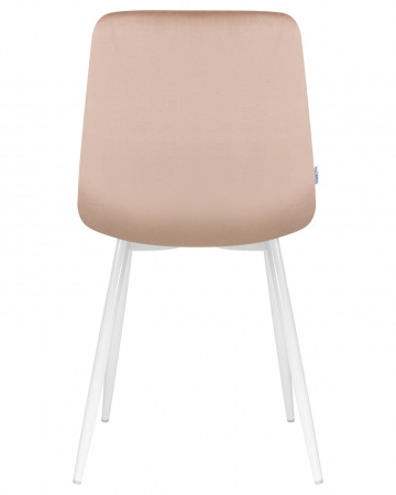 Стул для кухни DOBRIN ALEX, белые ножки, мокко велюр (V108-104)