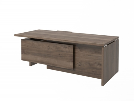 Стол FI-121R.DD правый. Фурнитура INOX. Размер: 2100*1800*750 мм