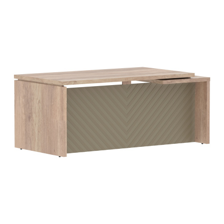 Стол руководителя TLCT 189(L) Дуб Каньон Z/Капучино 1800х900х750