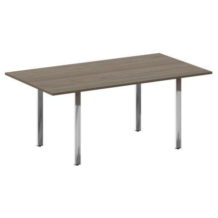 Стол переговорный на П-обр. м/к БП.ПРГ-180 Вяз/Нерж. сталь