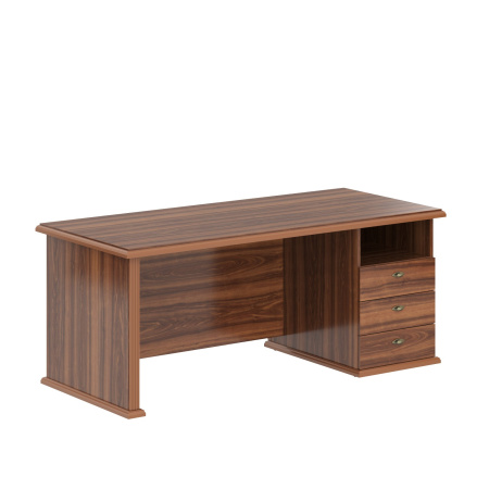 Стол руководителя однотумбовый RDT 188.A(R) Орех Даллас 1800х800х750