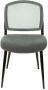 Стул для кухни Бюрократ KF-8 сетка/ткань серый металл черный на ножках (KF-8/GREY)