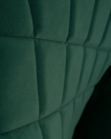 Стул для кухни DOBRIN ROBERT, черные матовые ножки, велюр V108-64 Зелёный