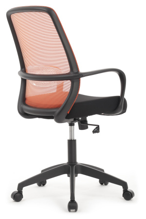 Кресло Fast W-207 Чёрный пластик/Оранжевая сетка 60-62-97*105