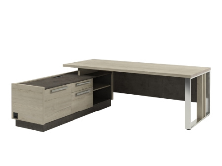 Стол Z-422л.1000 левый с блоком розеток. Размер: 2200*900/2030*750 кг