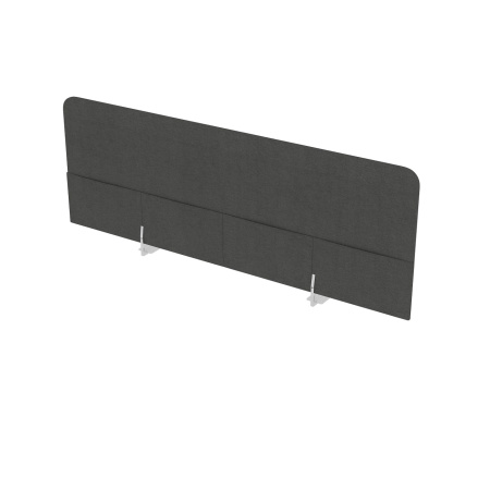 Барьеры мягкие фронтальные с карманами, односторонние  010.БТК.125  Stone/Металл глянец