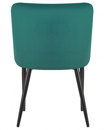 Стул для кухни DOBRIN RICHARD, черные матовые ножки, зелёный велюр (V108-64)