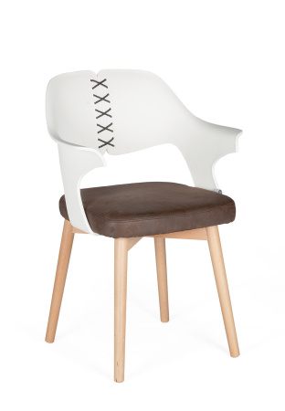 Стул Барный "Cool" CX0809M brown+white