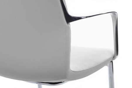 Кресло Plaza-SF FK004-С11 Белый (6207) натуральная кожа 58*58*82