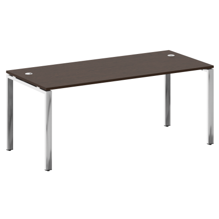 Стол рабочий руководителя на П-обр. м/к БП.СРР-5.8 Венге/Нерж. сталь