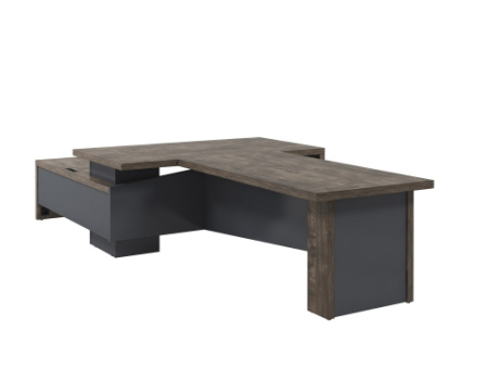 Стол Т-918.1000пр с блоком розеток и брифингом 1700 мм. Размер: 1800*3700*750