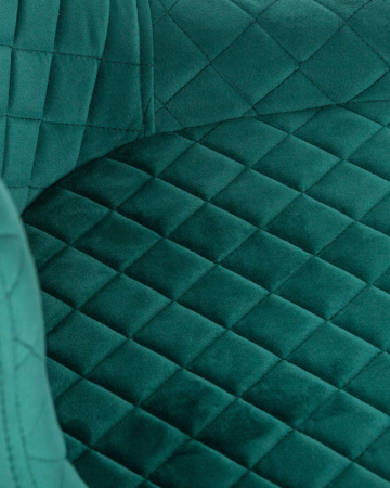 Стул для кухни DOBRIN RICHARD, черные матовые ножки, зелёный велюр (V108-64)