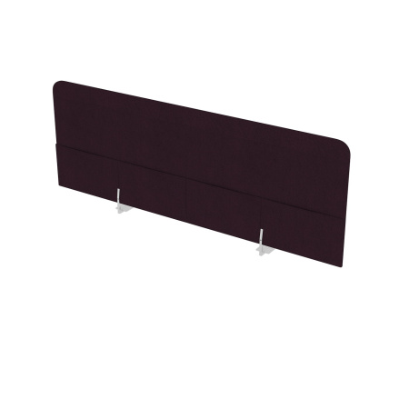 Барьеры мягкие фронтальные с карманами, односторонние  010.БТК.145  Violet/Металл глянец