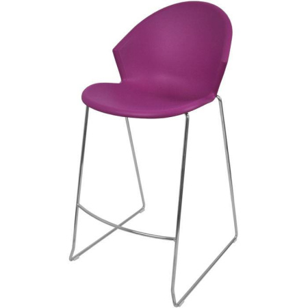 Барный стул ITALSEAT Smile-Bar сиреневый пластиковый, цвет Viola 145