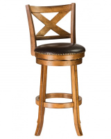 Стул барный DOBRIN BRANDON BAR, античный ясень, коричневый