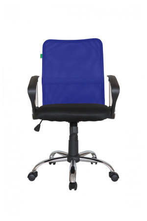 Кресло Smart m RCH 8075 Чёрная ткань/Синяя сетка