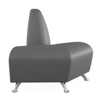 Угловая секция наружная 90 градусов Интер хром