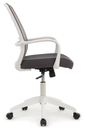 Кресло Fast W-207 white plastic Белый пластик/Серая сетка 60-62-97*105