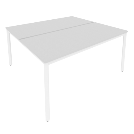 Рабочая станция на металлокаркасе С.СП-6.3 Серый/Белый металл