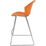 Барный стул ITALSEAT Smile-Bar оранжевый пластиковый, цвет Arancio RAL 2003