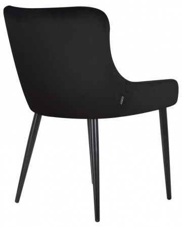 Стул для кухни DOBRIN RICHARD, черные матовые ножки, черный велюр (V108-77)