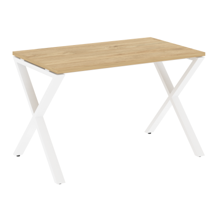Стол рабочий VR.L-SRX-2.7 Тиквуд светлый/Белый металл